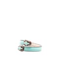 Miniatyrbild 2 av 4: Pre-owned Bvlgari Calfksin and Gold Plated Serpenti Forever Bracelet Blue