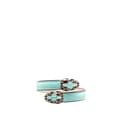 Miniatyrbild 1 av 4: Pre-owned Bvlgari Calfksin and Gold Plated Serpenti Forever Bracelet Blue
