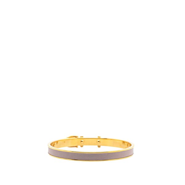 Pre-owned Hermès Swift Buckle Bracelet Purple