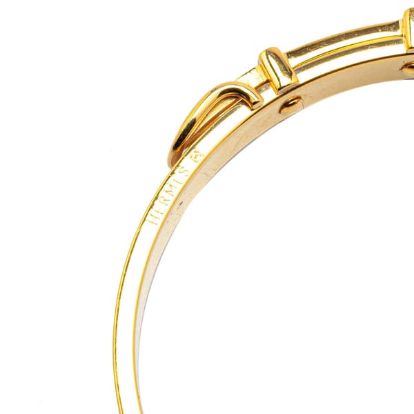 Pre-owned Hermès Swift Buckle Bracelet Purple