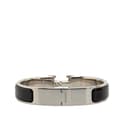 Miniatyrbild 3 av 5: Pre-owned Hermès Narrow Enamel Clic H Bracelet PM Black