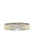Pikkukuva 4 / 6: Pre-owned Hermès Narrow Enamel Clic H Bracelet PM White