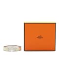 Pikkukuva 6 / 6: Pre-owned Hermès Narrow Enamel Clic H Bracelet PM White
