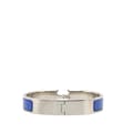 Pikkukuva 3 / 6: Pre-owned Hermès Narrow Enamel Clic H Bracelet GM Blue