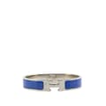 Pikkukuva 1 / 6: Pre-owned Hermès Narrow Enamel Clic H Bracelet GM Blue