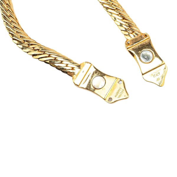 Pre-owned Louis Vuitton Gold Plated Nanogram Chain Bracelet Gold