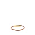 Pikkukuva 3 / 5: Pre-owned Hermès Leather and Gold Plated Cadena Heart Charm Bracelet Brown