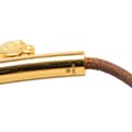 Pikkukuva 5 / 5: Pre-owned Hermès Leather and Gold Plated Cadena Heart Charm Bracelet Brown