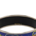 Miniatyrbild 5 av 5: Pre-owned Hermès Wide Cloissone Enamel Bangle 65 Blue