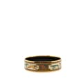 Miniatyrbild 3 av 5: Pre-owned Hermès Wide Greyhound Enamel Bangle 62 White