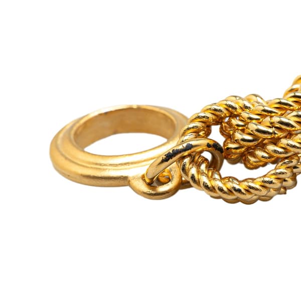 Pre-owned Givenchy Gold Plated Triple Hoop Chain Bracelet Gold
