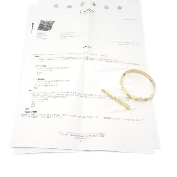Pre-owned Cartier 18K Yellow Gold Classic Love Bracelet Gold