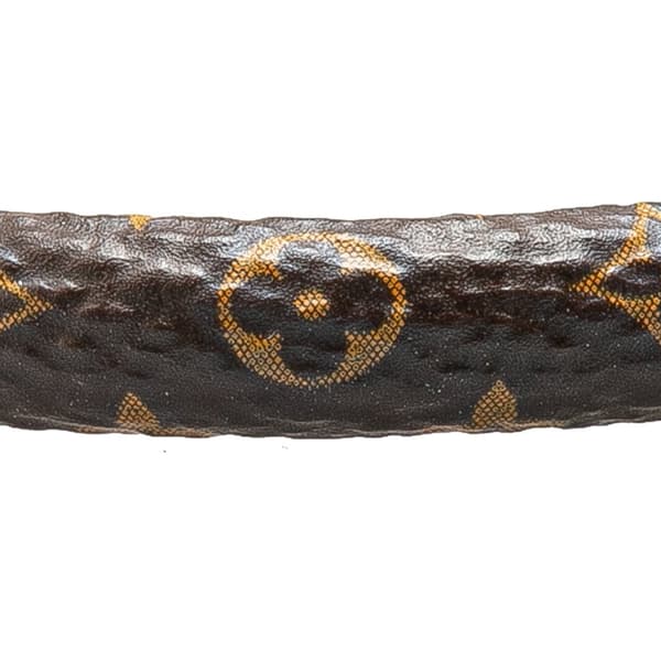 Pre-owned Louis Vuitton Monogram Tribute Charm Bracelet 17 Brown