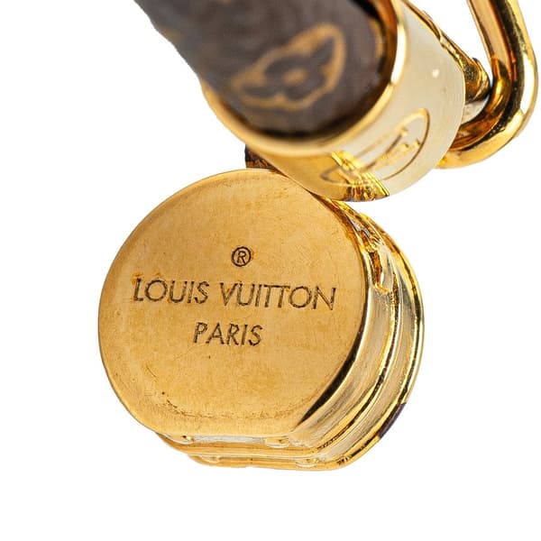 Pre-owned Louis Vuitton Monogram Tribute Charm Bracelet 17 Brown