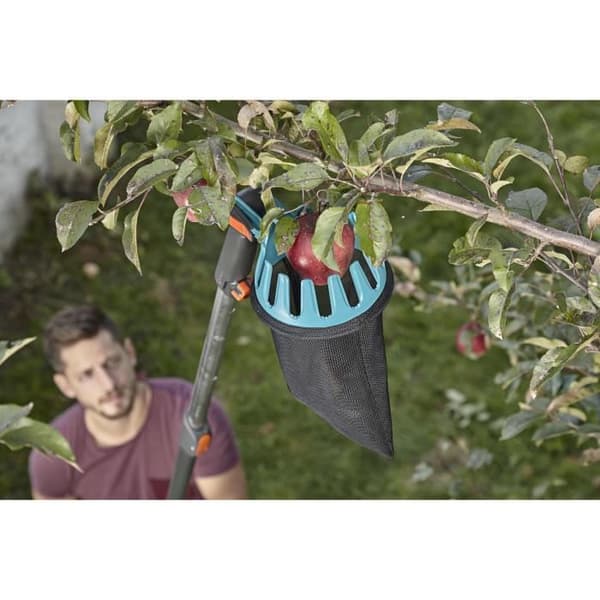 GARDENA kombisystem Fruit Picker - Rostfritt stålblad och nätväska