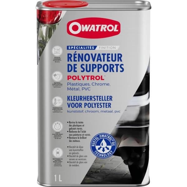 OWATROL POLYTROL Renoverare Plast och Multi-ytor Exteriör Renoverare Krom Golv Trädgårdsmöbler Stenar Marmor Metaller Ré