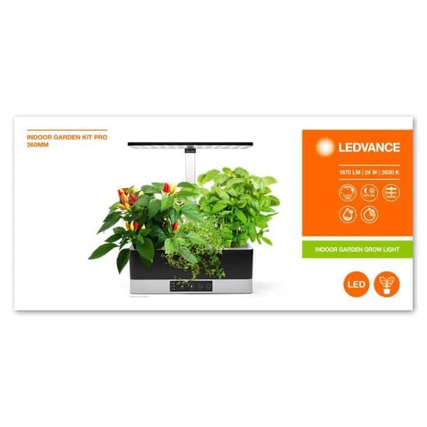 Belysning - LEDVANCE - Inomhusträdgård KIT Pro 360 BK - 24 W - 220-240 V - Strålningsvinkel 110°