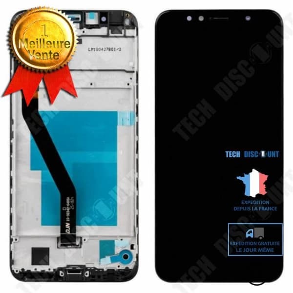 TD® Komplett skärm för Iphone 11 storlek 6,1" svart Touchglas + LCD-skärm -VISIODIRECT