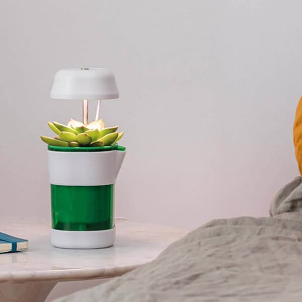 LED-plantelampe med selvvanningspotte - Fullspektret plantebelysning