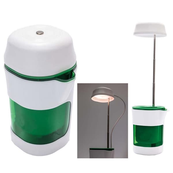 LED-plantelampe med selvvanningspotte - Fullspektret plantebelysning