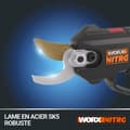 Miniatyrbild 1 av 4: Worx - WG330E.9 - NITRO - 20V Borstlös sladdlös sax/beskärare - (Levereras utan batteri eller laddare) - Svart/Orange