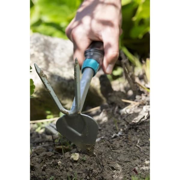 GARDENA Comfort Flower Brush 6cm combisystem® - Belagt stål - Verktyg lämpligt för allt markarbete - 25 års garanti (8955-20)