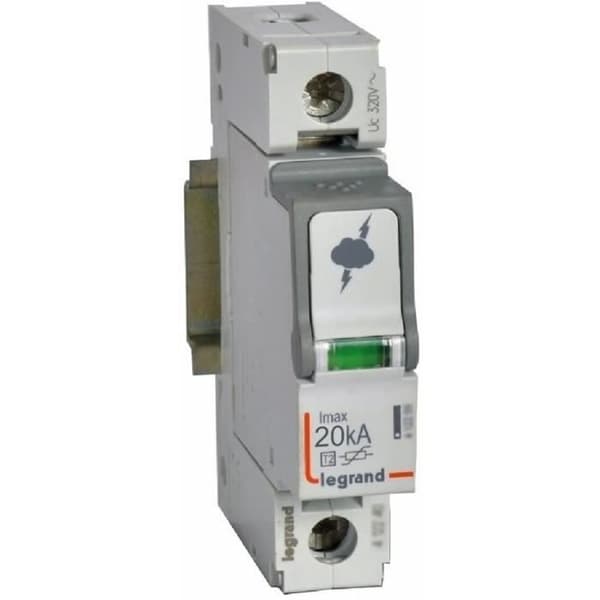 Lågspänningsöverspänningsskydd typ T2 - Legrand - 412220 - Imax 20kA - 1P - 320V