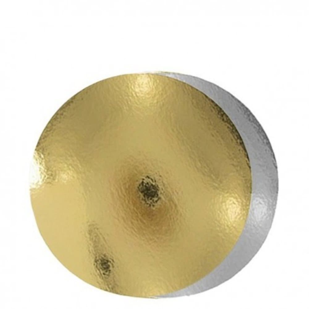 25 cm Tårtbrickor 5 st Guld/Silver