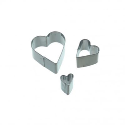 Hjärtan 3 st Utstickare i metall Sweetly Does it
