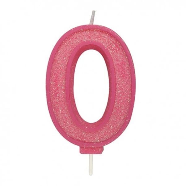0 Stort Ljus Pink Sparkle 1 st