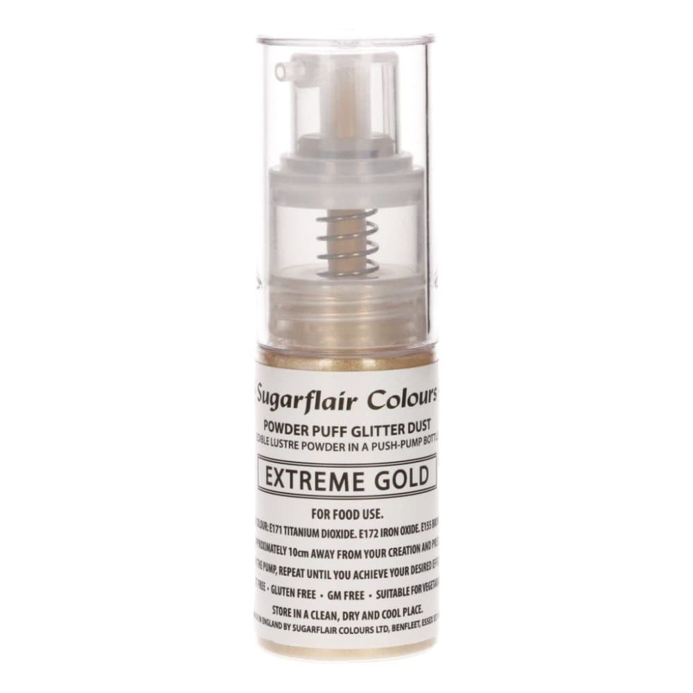 Extreme Gold Pump Spray Glitter Dust Sugarflair