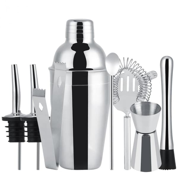 8-delar cocktailset , barset, shaker 550ml - Rostfritt stål 8-delar cocktailset , barset, shaker 550ml - Rostfritt stål