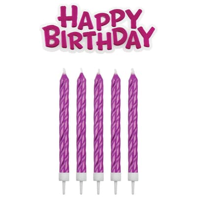 Happy Birthday Cerise Tårtljus PME