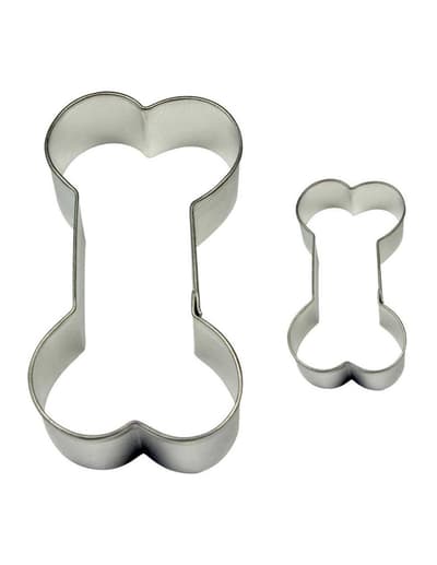 2 st Hundben Utstickare i metall PME Sugarcraft