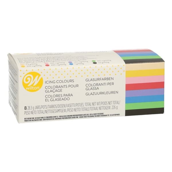 Pastafärger Wilton 8st /set