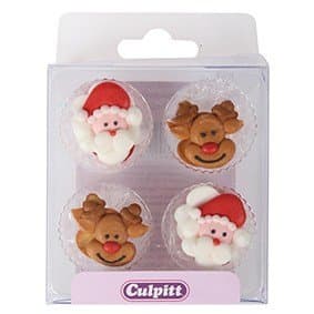 Reindeer & Santa 12st Dekorationsfigurer Ätbara Culpitt