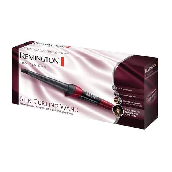 Remington Hair Curler CI96W1 Keramisk varmesystem, Display Digital, Temperatur (min) 120 °C, Temperatur (maks) 220 °C, Svart/Rød