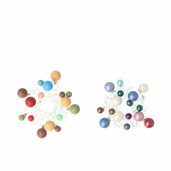 Hiuslenkit Inca Monivärinen Pikkupallot (2 Kappaletta)