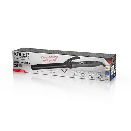 Adler AD 2114 hårstylingværktøj Krøllejern Warm Grey 60 W 1,8 m