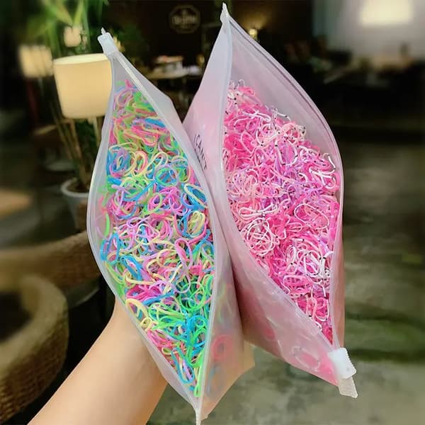 Hiussidesarja 1000 kpl Mix Colors tyyppi XXXIX