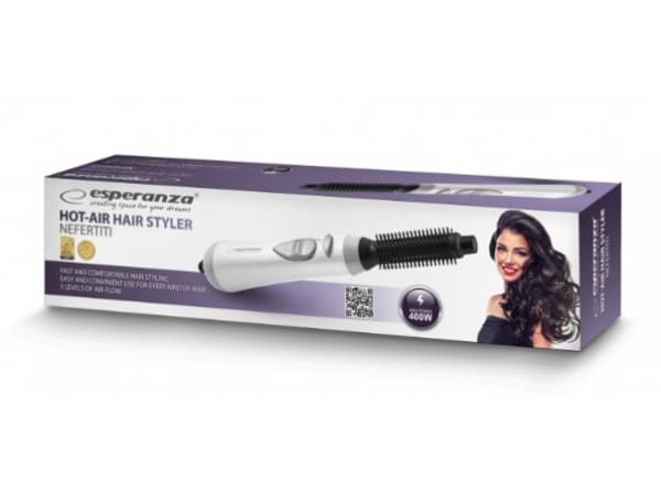 Esperanza NEFERTITI WHITE EBK001W dryer and curling iron