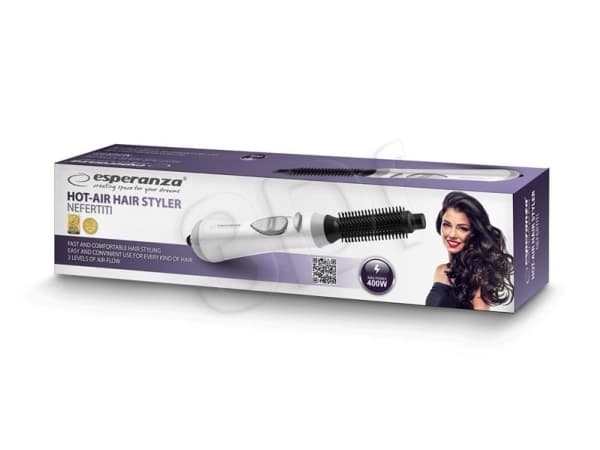 Esperanza NEFERTITI WHITE EBK001W dryer and curling iron