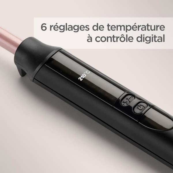 BABYLISS C449E MANUELL CURLER / Rose Quartz Tight Curls Wand