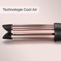 Miniatyrbillede 3 af 6: BABYLISS C112E Curl Styler Luxe locktång - Spårcylinder med keramiska plattor - Friskluftsteknik - Stor diameter