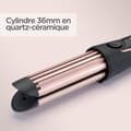 Miniatyrbillede 2 af 6: BABYLISS C112E Curl Styler Luxe locktång - Spårcylinder med keramiska plattor - Friskluftsteknik - Stor diameter