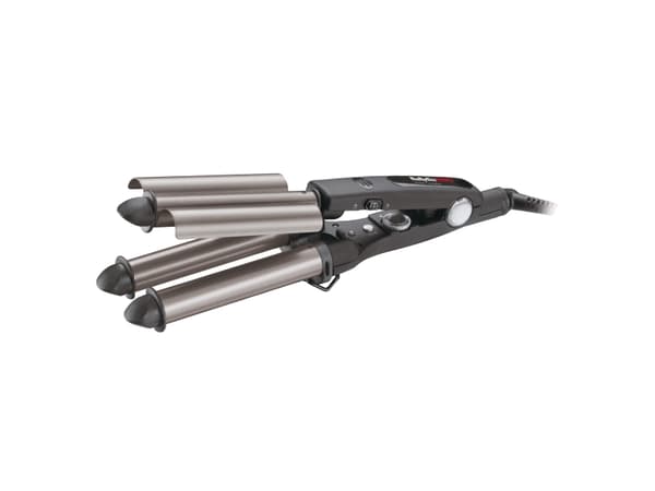 BaBylissPRO TRIPPLE WAVER, Locktång, varm, knappar, 140 °C, 220 °C, svart