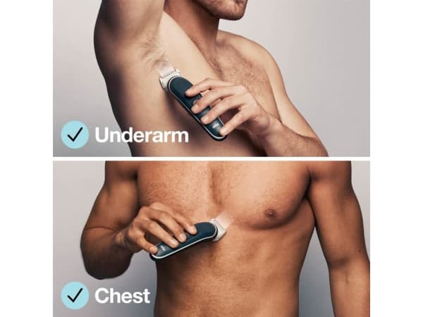 Braun BG5350, Musta, Hopea, 0,5 mm, 1,1 cm, Lataus, AC/Akku, 100 min
