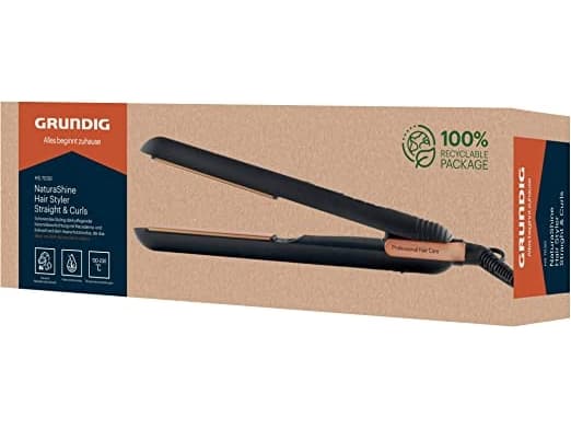 Grundig HS 7030, Suoristusrauta, Lämmin, 130 °C, 230 °C, 30 s, Musta, Ruusukulta
