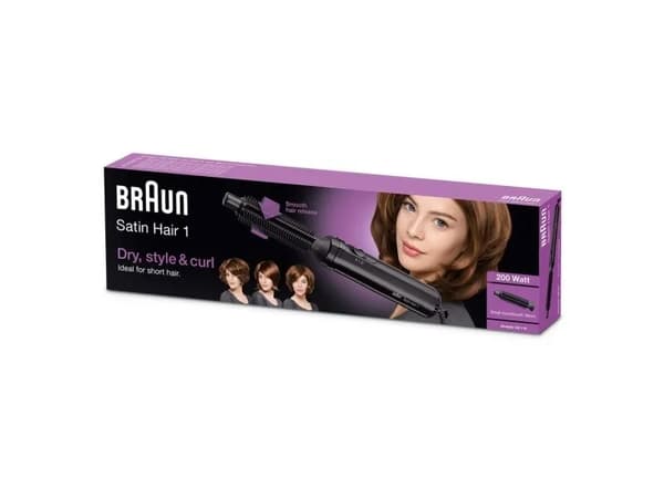 Braun Satin Hair 1 AS110, varm luftborste, varm, rullbar, alla hår, kort, torrt/våt hår