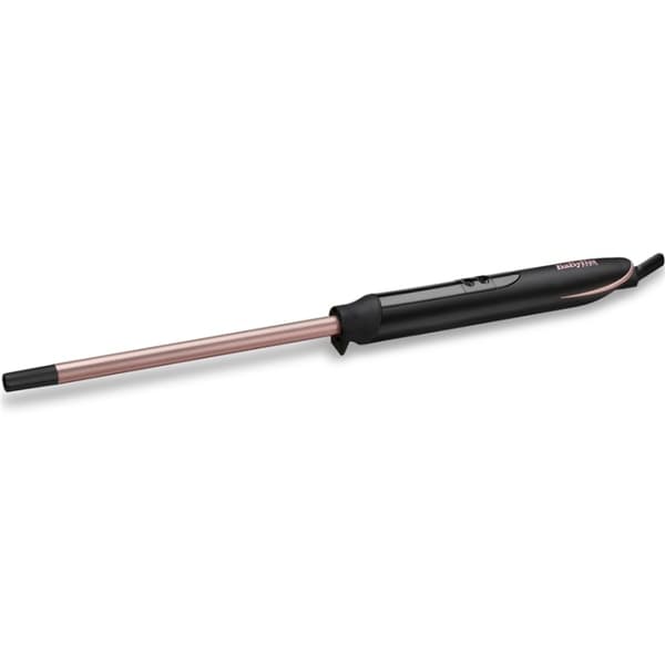 Babyliss Rose Quartz Thight Curls Wand Sort, Kobber